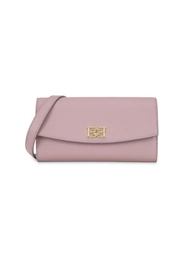Bally Women's Logo Leather Shoulder Bag In Pink