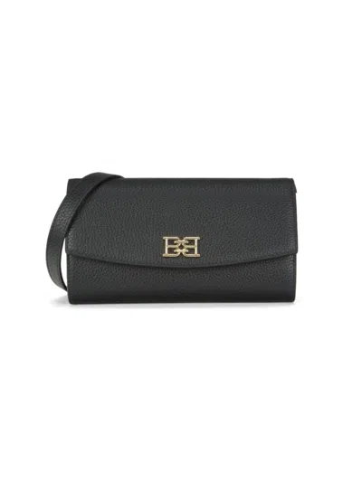 Bally Women's Logo Leather Crossbody Bag In Black