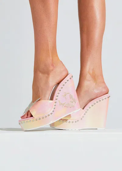 Sparkl Bianca Wedge Pink In Pink