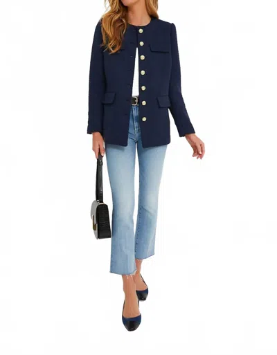 Mother Hustler Ankle Fray Jeans In One Last Trip In Blue