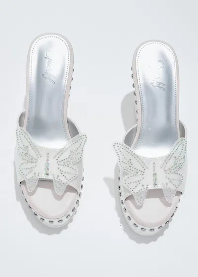 Sparkl Bianca Wedge White In White