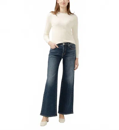 Jag Willow Mid Rise Wide Leg Jeans In Victoire Blue In Blue
