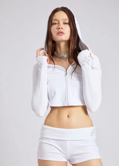 Sparkl Zoe Tracksuit Jacket In White