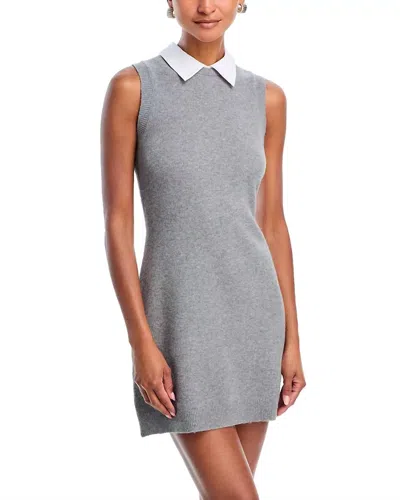 French Connection Vhari Knit Sleeveless Mini Dress In Grey In Blue