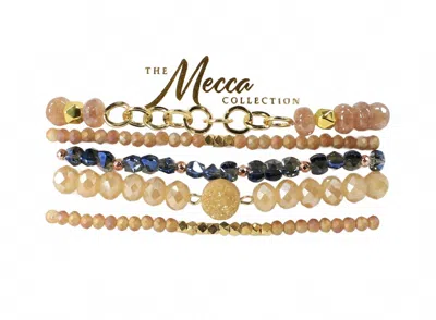 Erimish Women's Mecca Bracelet Stack In Beige Multi In Sand