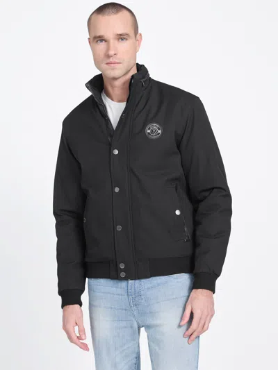 Guess Factory Tosh Hidden Hooded Jacket In Black