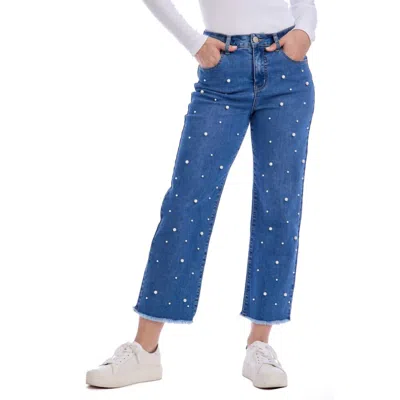 Mudpie Bullock Pearl Jeans In Blue In Multi