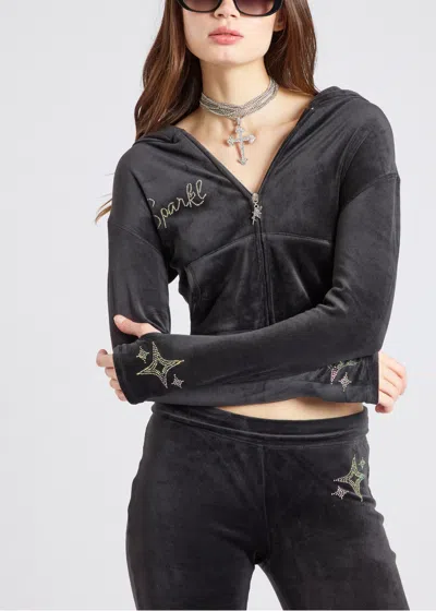 Sparkl Lea Tracksuit Jacket In Black