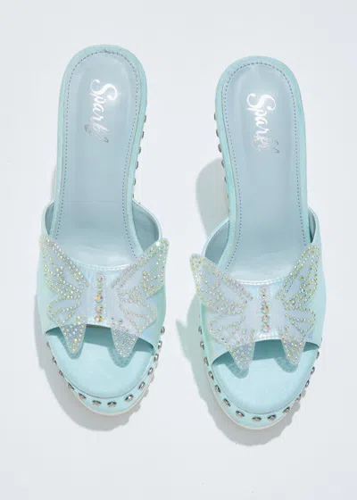 Sparkl Bianca Wedge Blue In Blue