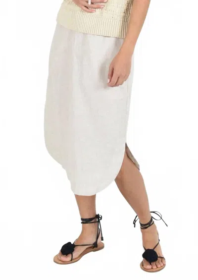 M.patmos Maggie Midi Skirt In Natural In White