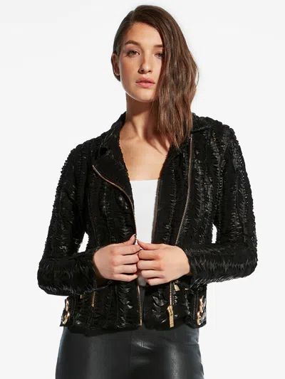 As By Df Safe & Sound Leather Jacket In Black
