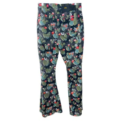 Lucky & Blessed Women's Cactus Print High Rise Flare Jeans In Multi