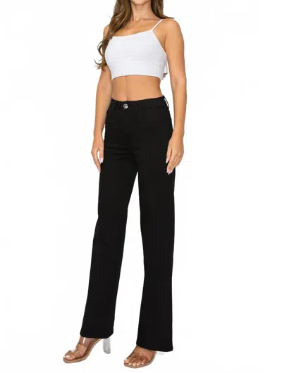 Lover Brand Fashion Women's High Waisted Jeans In Black In Black