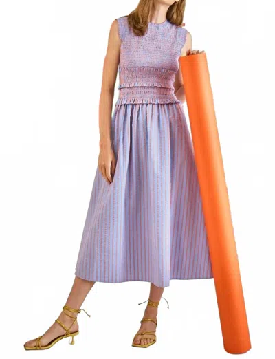 Hunter Louise Dress In Beach Stripe In Multi