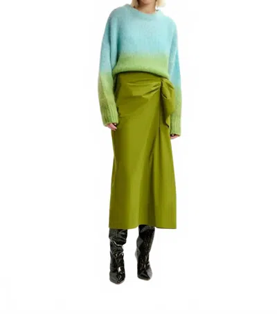 Essential Antwerp Guga Midi Skirt In Kale In Green