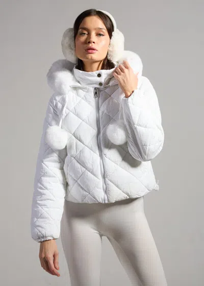 Sparkl Aspen Puffer Coat In White