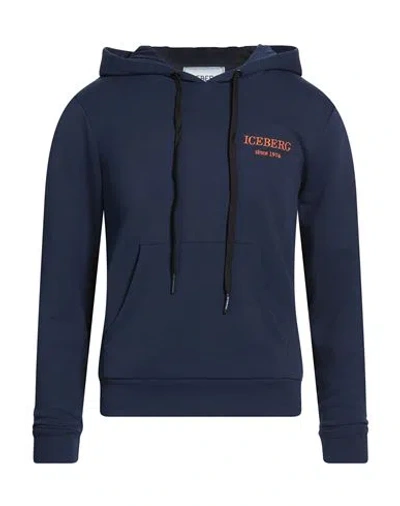 Iceberg Man Sweatshirt Navy Size M Cotton In Blue