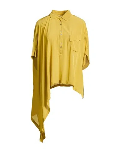 Alessia Santi Woman Top Mustard Size 4 Viscose In Yellow