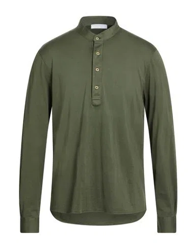 Filippo De Laurentiis Man T-shirt Military Green Size 44 Cotton In Green