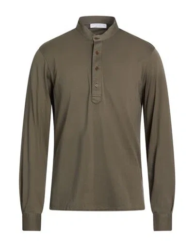 Filippo De Laurentiis Man T-shirt Khaki Size 42 Cotton In Green