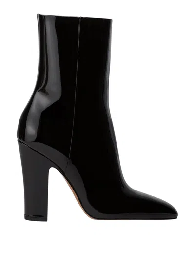 Paris Texas Lavinia Patent-leather Ankle Boots In Black