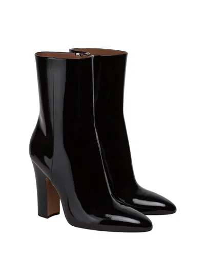Paris Texas Lavinia Patent-leather Ankle Boots In Black