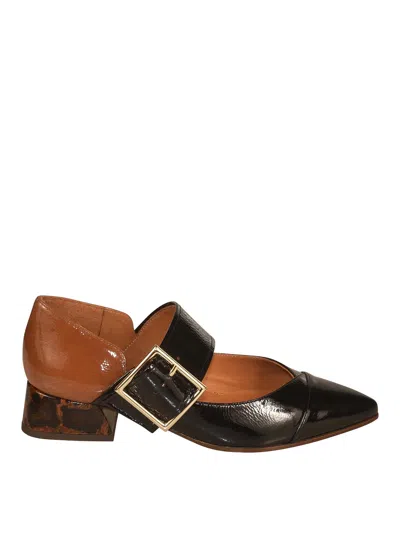 Chie Mihara Buckle Heeled Pumps In Black