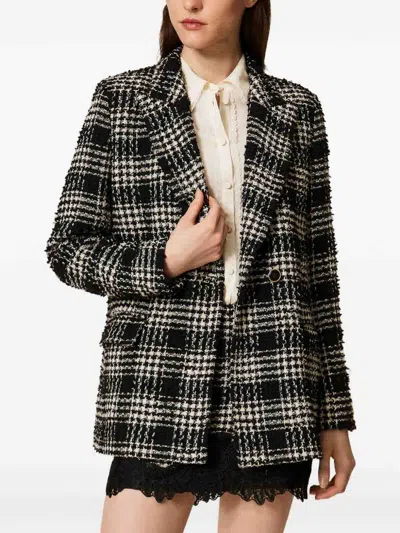 Twinset Black Blazer In Multi