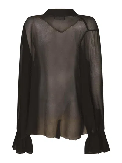 Chiara Boni La Petite Robe Camisa - Negro In Black