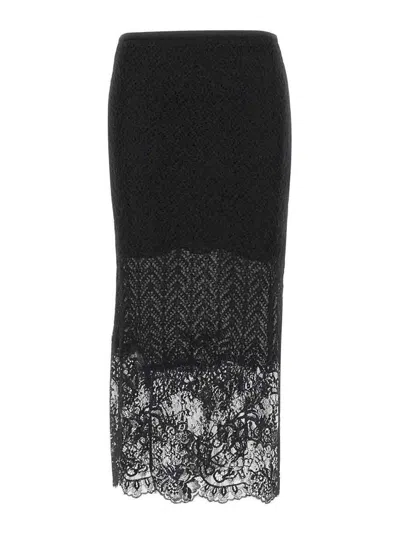 Be Blumarine Falda Semilarga - Negro In Black
