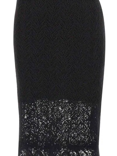 Be Blumarine Falda Semilarga - Negro In Black