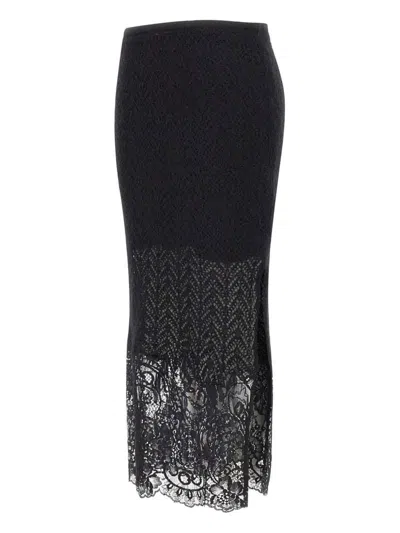 Be Blumarine Falda Semilarga - Negro In Black