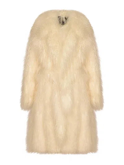 Simonetta Ravizza Abrigo Midi - Beis In Neutral