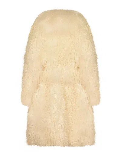 Simonetta Ravizza Abrigo Midi - Beis In Neutral