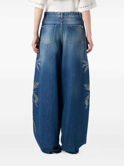 Be Blumarine Vaqueros Rectos - Azul In Blue