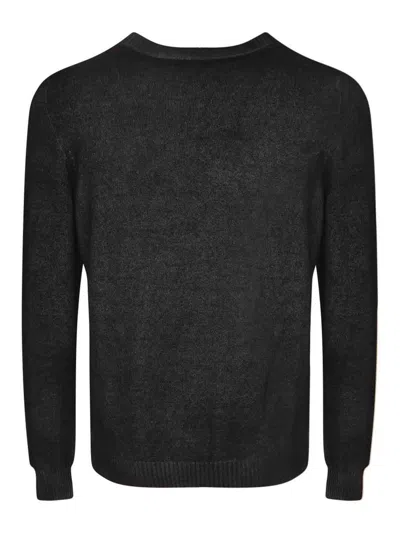 Avant Toi Round Neck Pullover In Black