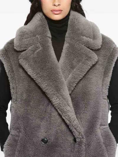 Stand Studio Structured Grey Jacket With Classic Silhouette In Gray