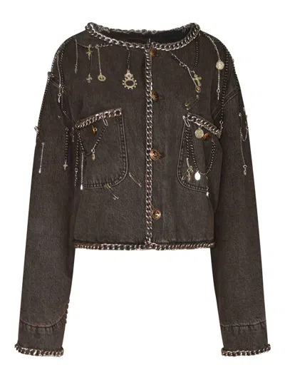 R13 Abrigo Midi - Gris In Gray