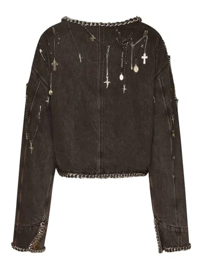 R13 Abrigo Midi - Gris In Gray