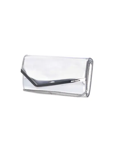 Jimmy Choo Bolso Clutch - Plata In Silver