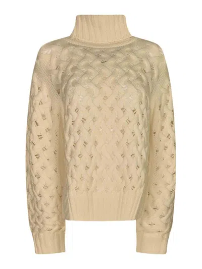 P.a.r.o.s.h Suéter Cuello Redondo - Crema In Neutral