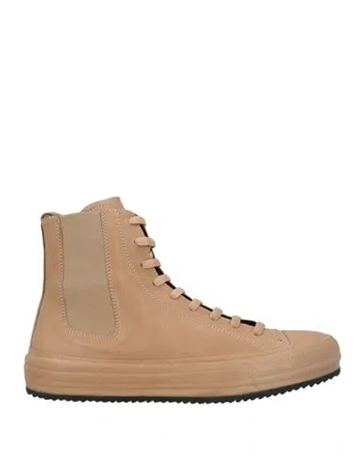 Officine Creative Italia Woman Sneakers Light Brown Size 11 Leather In Nude