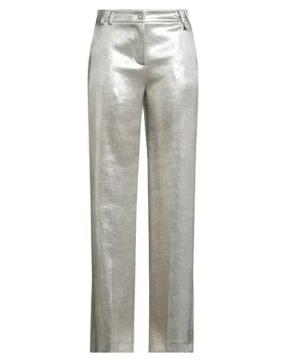 Patrizia Pepe Woman Pants Platinum Size 10 Polyester In Gray