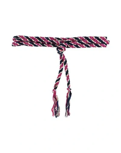 Isabel Marant Woman Belt Purple Size Onesize Cotton In Multi