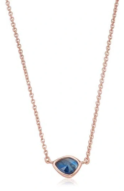 Monica Vinader 18k Rose Gold Plated Sterling Silver Siren Mini Nugget Necklace