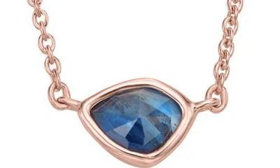 Monica Vinader 18k Rose Gold Plated Sterling Silver Siren Mini Nugget Necklace