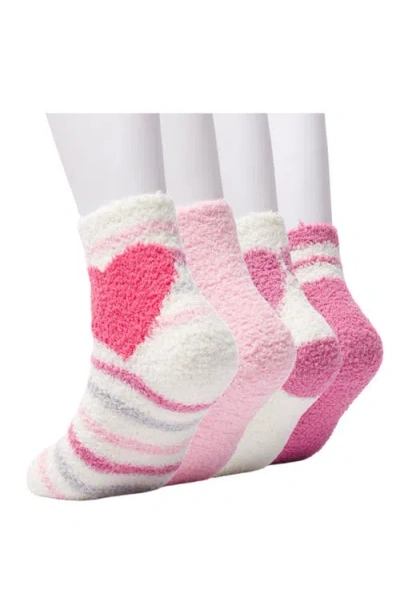 Juicy Couture Assorted 4-pack Juicy Stripe Softee Ankle Socks In Multi