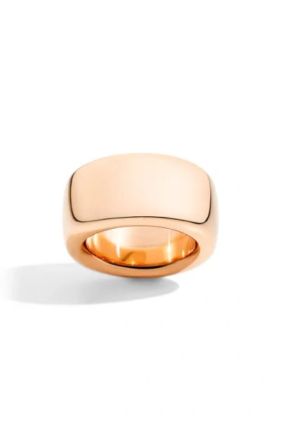 Pomellato Iconica Maxi 18k Gold Ring In Brown