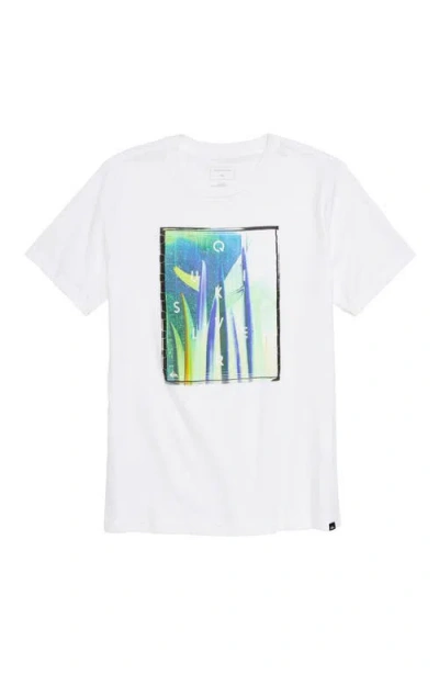 Quiksilver Quiver Central Graphic T-shirt In White
