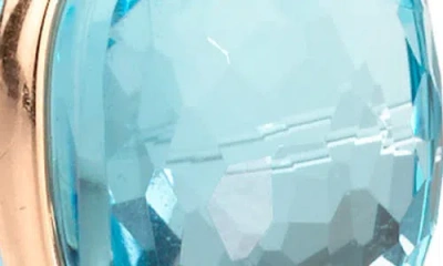 Pomellato Nudo Classic Rose Gold Sky Blue Topaz Necklace With Diamonds